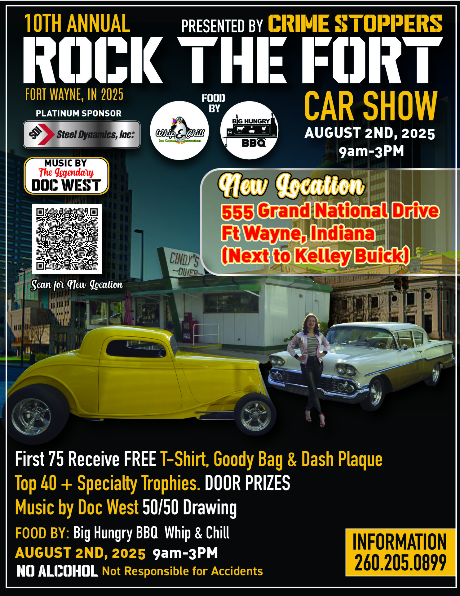 10th Annual Rock the Fort Car Show Flyer